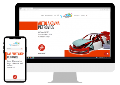 Web do týdne Autolakovna Petrovice