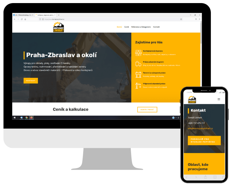 Kontejnery Linhart Web do týdne